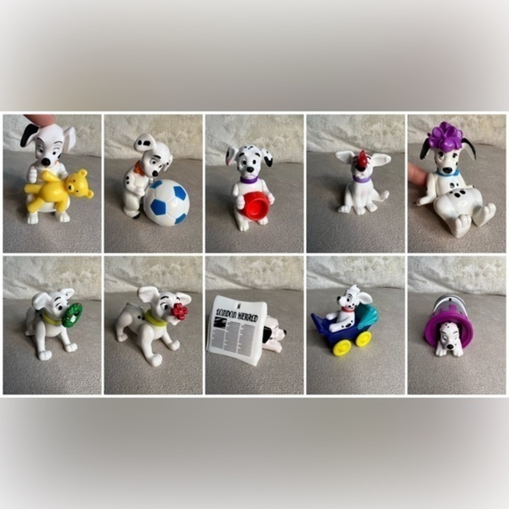 Disney's 101 Dalmatians McDonald's Happy Meal Toys Lot Of 10